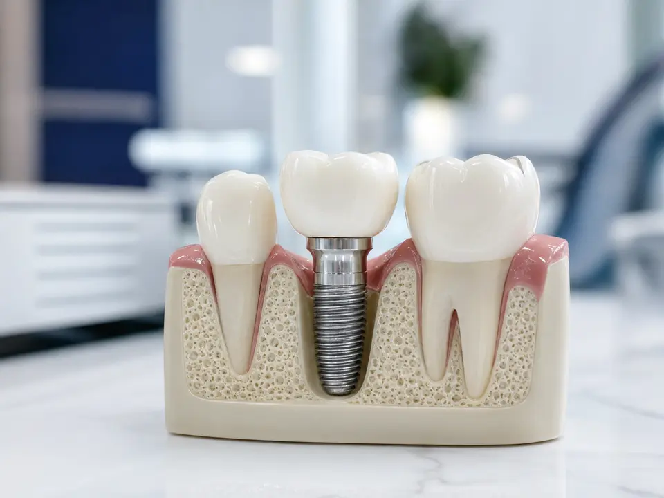 Dental tooth replacement model